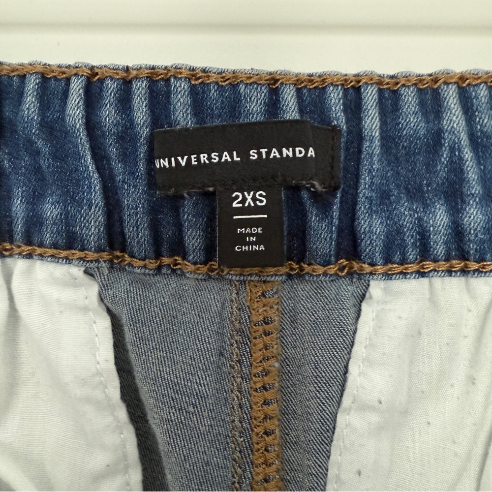 Universal Standard Comfort Denim Drawstring Jeans 2XS - Picture 9 of 10